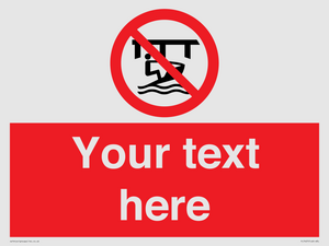 Custom Do not use watercraft in the vicinity of piers